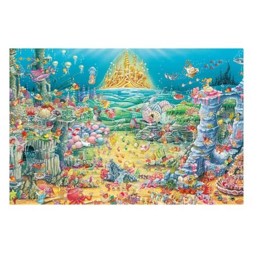 The Little Mermaids Underwater World 3djp/Pintoo-Plastic Jigsaw Puzzles 2016pcs-The Little Mermaid’s Underwater World