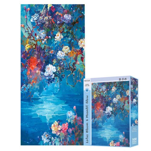 TuTuDingDang-500pcs Puzzle-Lotus Bloom & Moonlit Glow