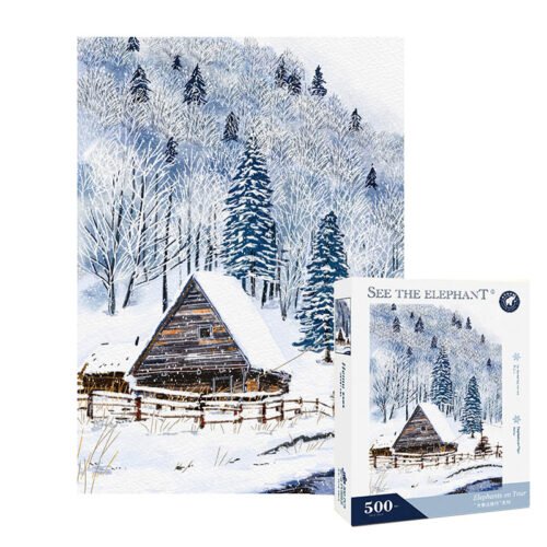 See the Elephant-500pcs Jigsaw Puzzle-Winter in Hemu